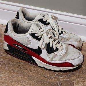 Nike Air Max 90 Sneakers Rare Shoes Red Black 325018-602 Mens 12